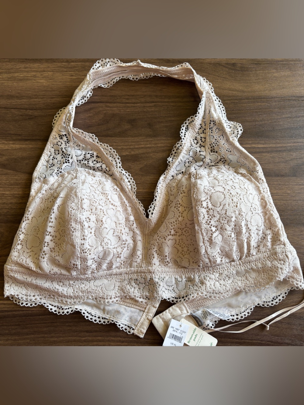 aerie Lace Bralette in Soft Beige